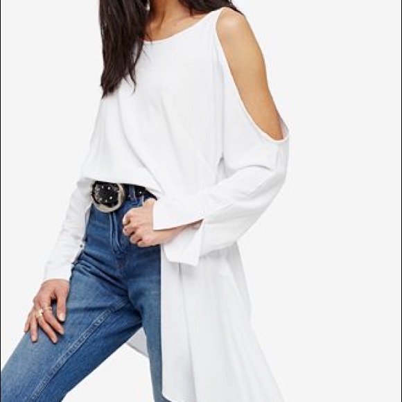 NWT Free People Clear Skies Cold Shoulder Dress - Picture 6 of 8